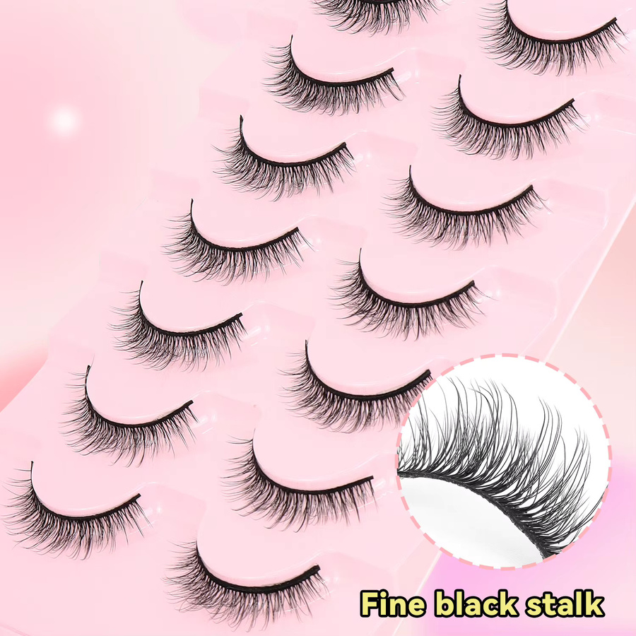Batownly Künstliche Wimpern, 7-Paar-Set, Black, Unisex - Bild 2
