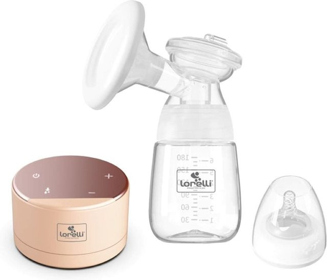 Lorelli elektrische Milchpumpe Daily Comfort mit Touchscreen, 180 ml, pink - Bild 1