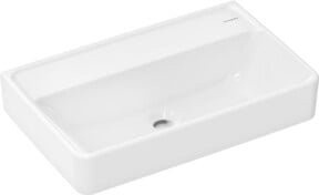 Hansgrohe Waschtisch Xanuia Q Compact aus Keramik, weiß, Wandhängend, Breite: 60 cm, Tiefe: 37 cm - Bild 1