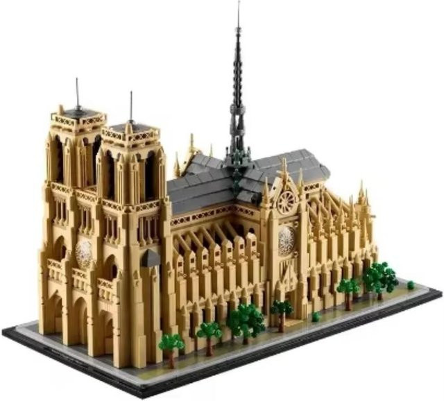 Binchi Keji Travel Notre-Dame-Kathedrale Paris, Baustein, Lernspielzeug, ab 14 Jahren - Bild 1