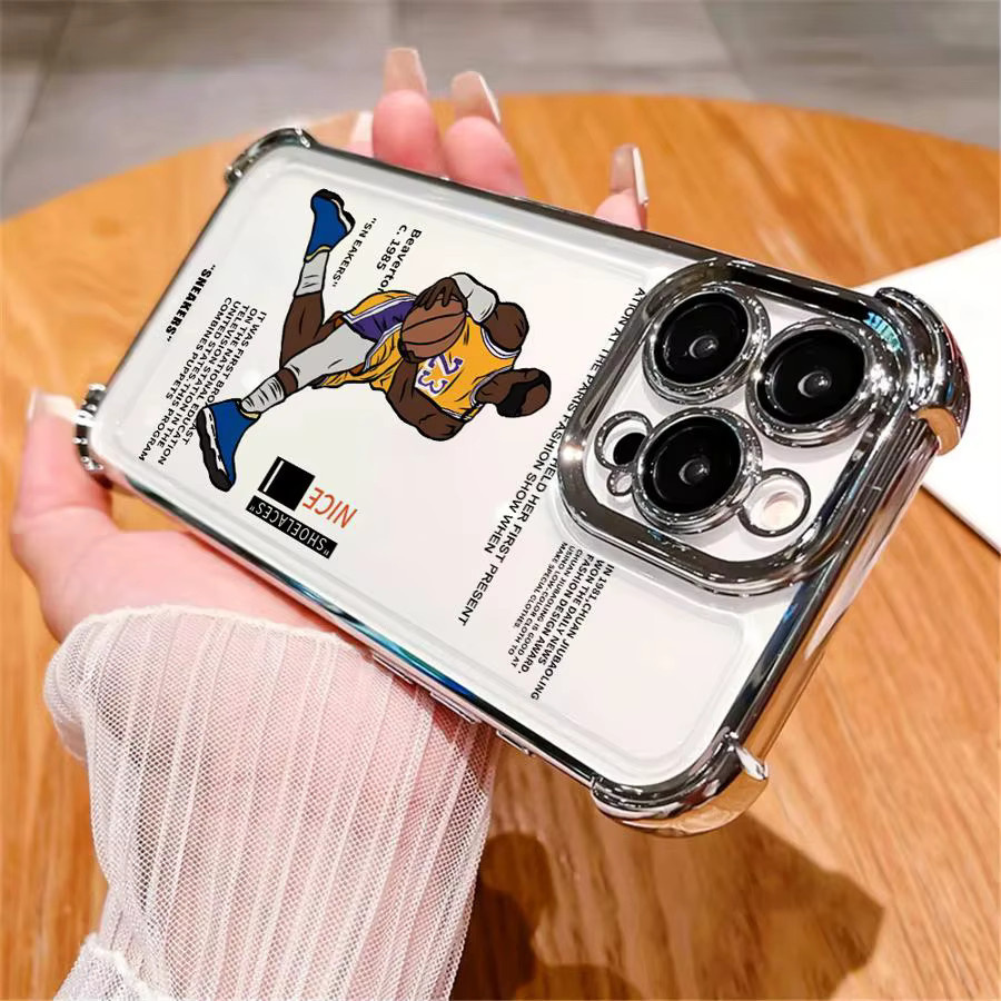 Handyhülle Softcover mit Basketball Sneaker Design für Apple iPhone 11 12 13 14 15 Pro Max 16e in Multicolour - Bild 3