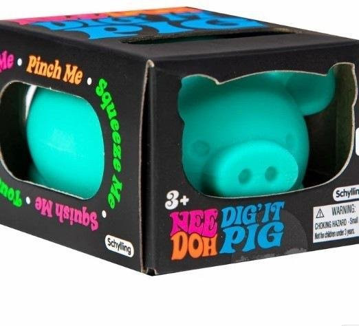 NeeDoh kleines Schwein Blind Box, Schreibtisch-Ornament, Stressball - Bild 1
