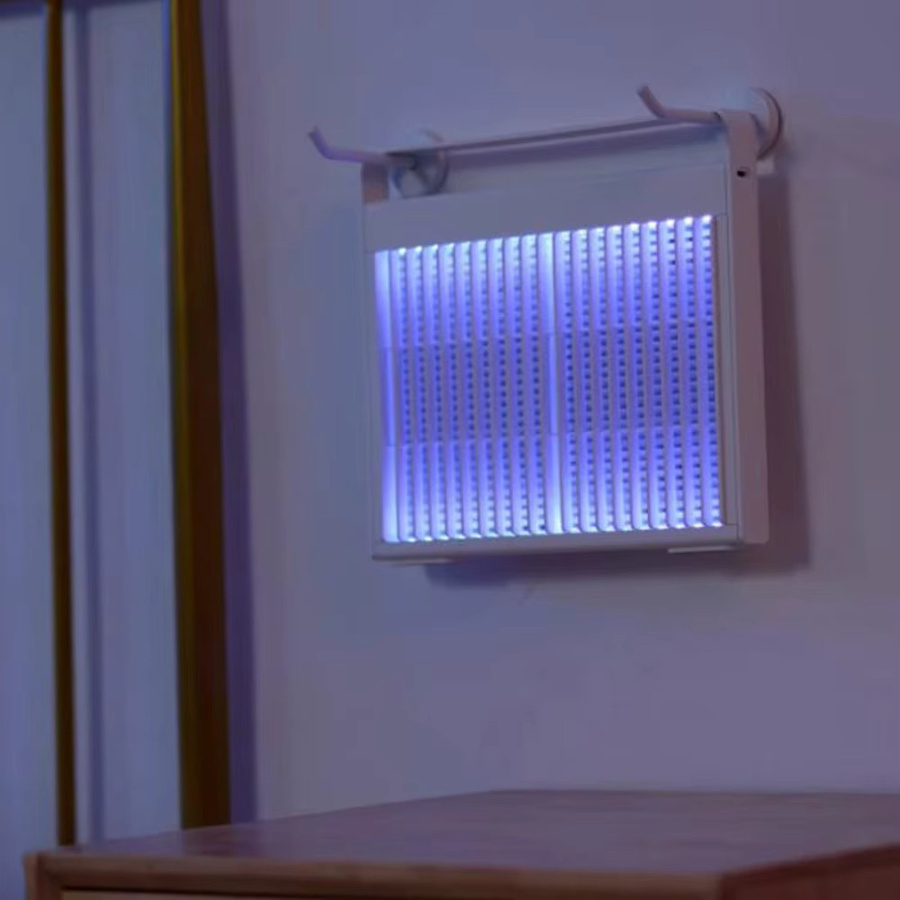 JOYINLED Tragbare Haushalts-Mückenvernichtungslampe mit violettem Licht und USB-Ladefunktion in Weiß und Violett - Bild 3