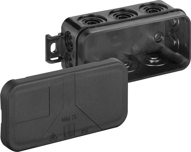 Spelsberg Abzweigdose Mini 25-L Schwarz B: 3,8 cm, T: 4,3 cm, H: 8,9 cm - Bild 1