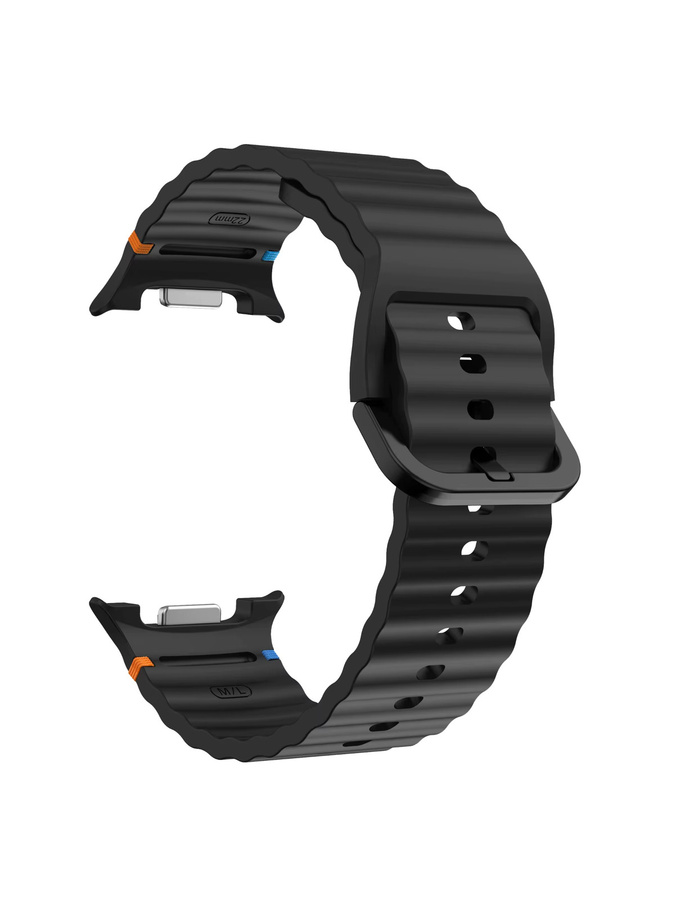 Samsung Uhrenarmband Silikon, Schwarz, Unisex - Bild 3