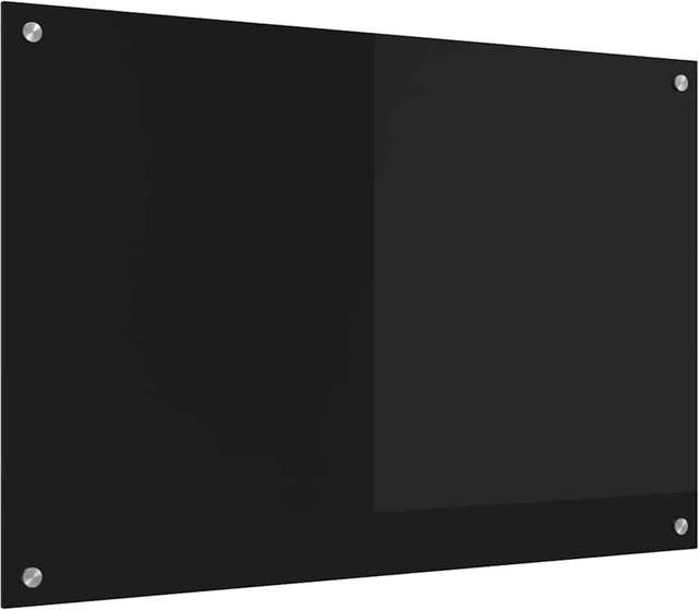 vidaXL Küchenrückwand aus gehärtetem Glas in Schwarz, B: 90 cm, H: 60 cm - Bild 1