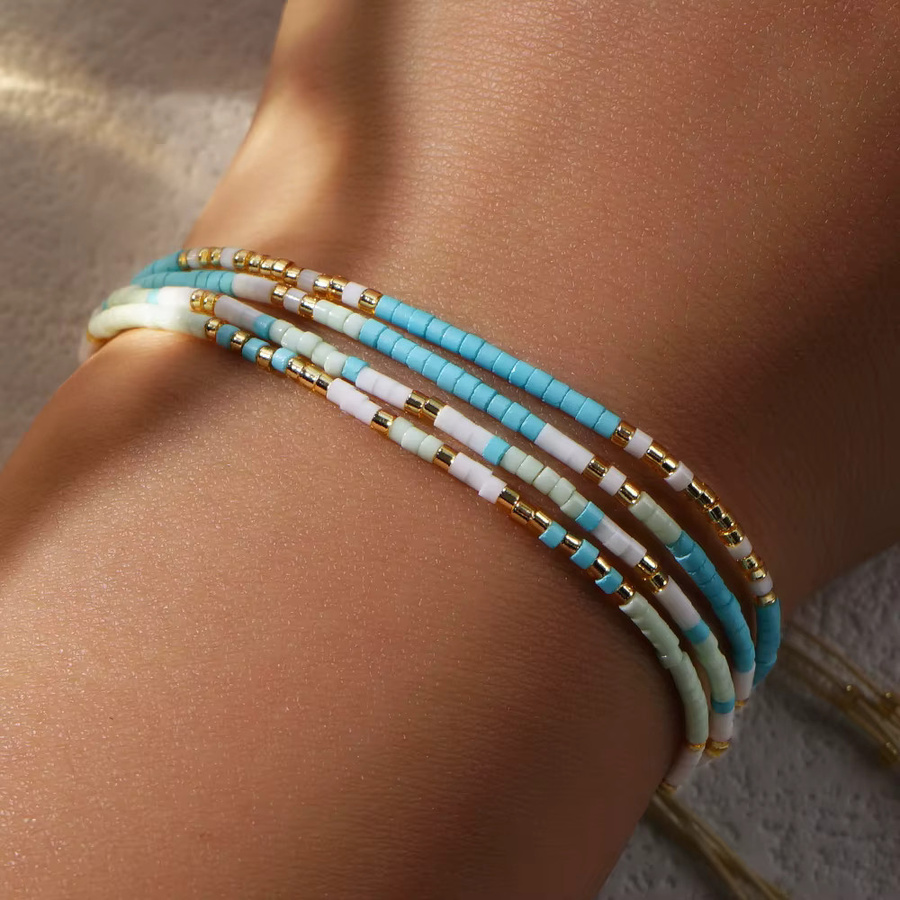 Go2boho Perlenarmbänder, mehrfarbig, vierlagig, Damen - Bild 2