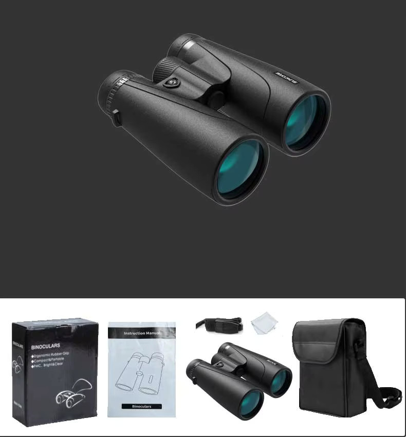 SUNCORE 12x50 HD Hochleistungs-Kompaktfernglas in Schwarz für Vogelbeobachtung und Reisen - Bild 4