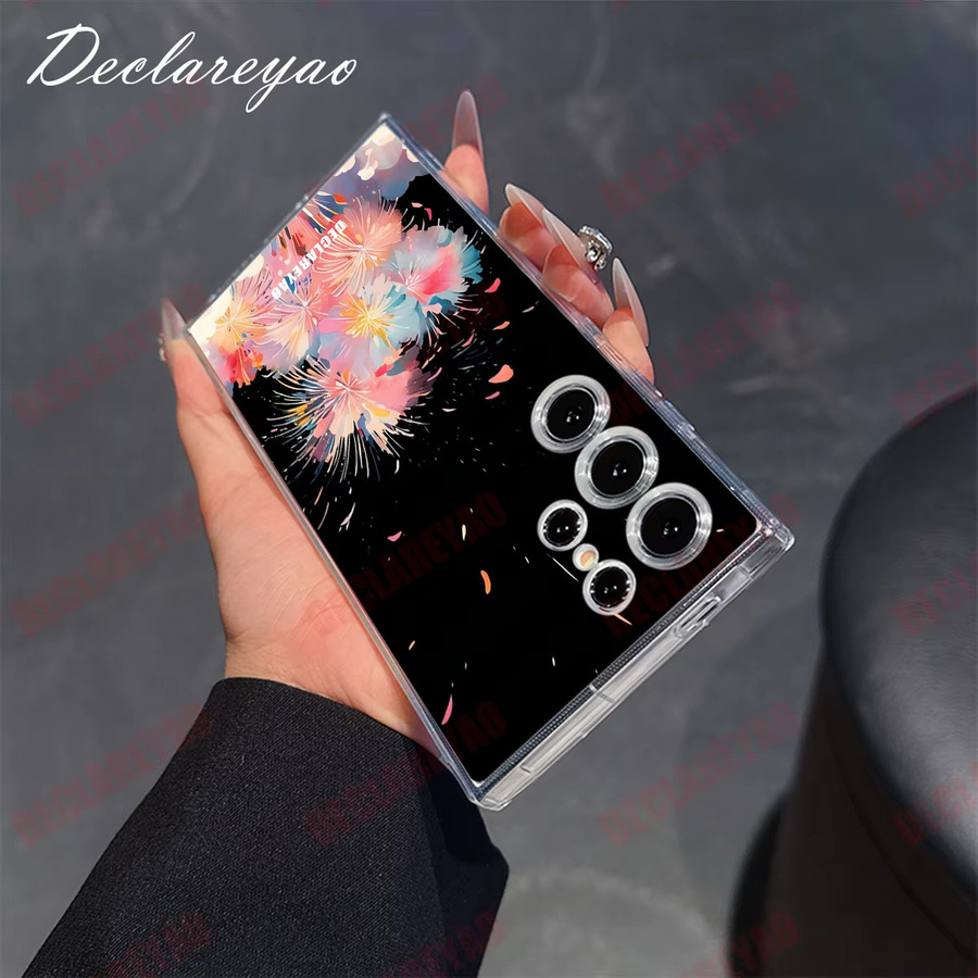 Personalisierte MagSafe Schutzhülle von DECLAREYAO für Samsung Galaxy S25 Edge S24 Ultra S23 FE S22 Plus S21 5G in Transparent und Multicolour mit DIY-Fotooption - Bild 2
