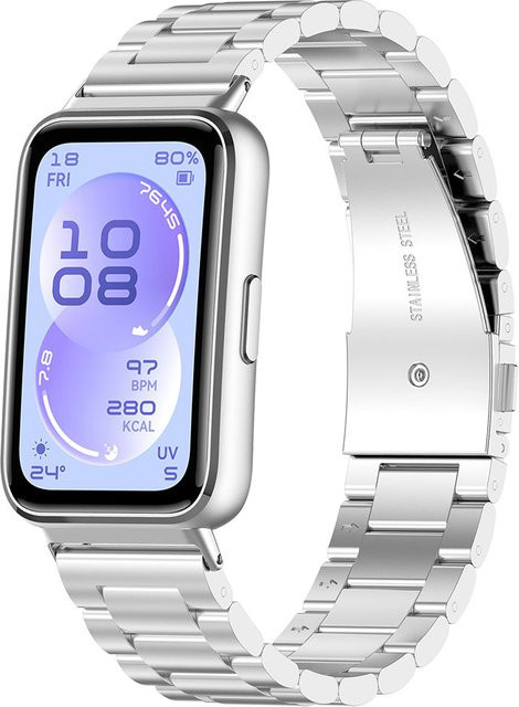 Techsuit Uhrenarmband Edelstahl, Silber, Unisex - Bild 1