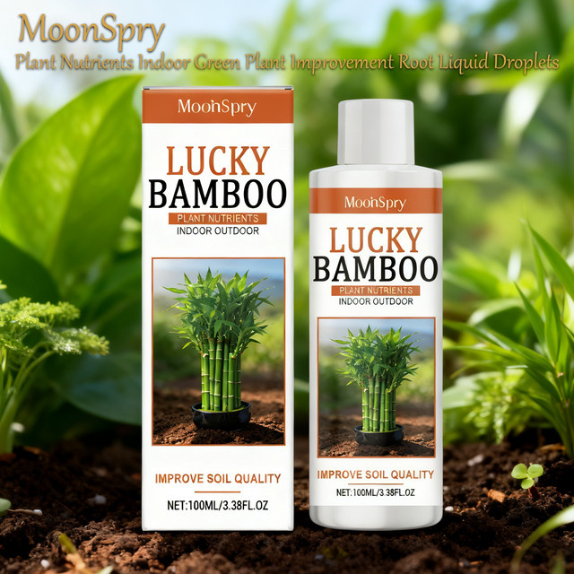 MoonSpry Indoor Plant Nutrient Liquid Drops Pflanzenkraft zur sanften Wurzelverbesserung und täglichen Pflege für Zimmerpflanzen in Weiß - Bild 1