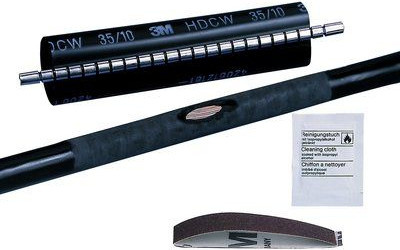 3M Schrumpfschlauch HDCW-110/30-500 Schwarz Länge: 50 cm, Durchmesser: 2,8 cm - Bild 1