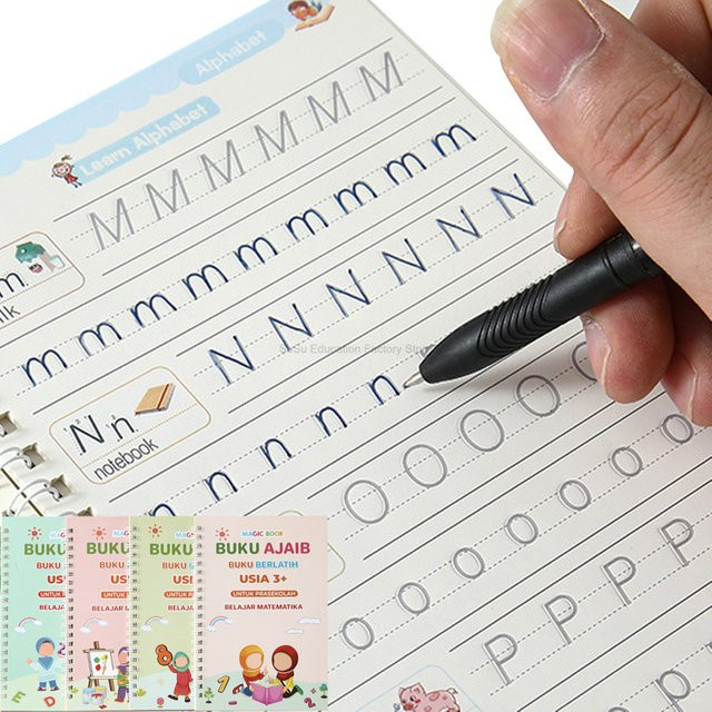BOHY Magisches Schreibheft mit Stift zum Wiederverwenden für Kinder ab 3 Jahren, Mehrfarbig - Bild 1