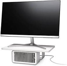 Kensington CoolView Monitorständer in Weiß mit abnehmbarem Ventilator und USB-C für Monitore bis 27 Zoll - Bild 1