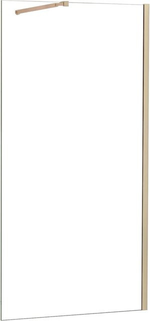 AICA Walk-in Duschwand aus ESG NANO Glas in Gold, B: 160 cm, H: 200 cm - Bild 1