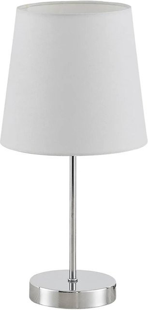 Lindby Tischlampe Leza Modern aus Metall in Chrom und Silber, 1-flammig E14, Höhe: 42 cm - Bild 1
