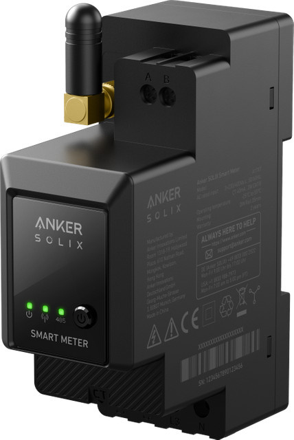 Anker E1600 Pro Smart Meter Digitaler Energie-Monitor und Analysator für Heim-Solaranlagen in Schwarz - Bild 1