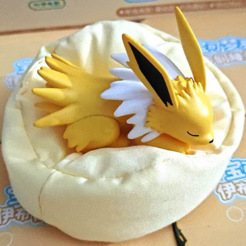 Bandai Pokemon Eevee Schlafposition Serie Blind Boxen Desktop Dekoration Modell Figuren - Bild 2