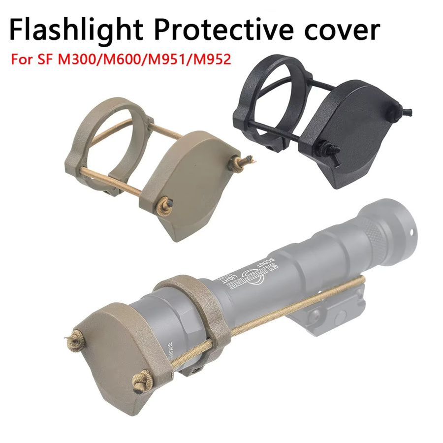 Surefire Taktische Lichtschutzabdeckung SF M300 M600 Frontlinsen-Schutzkappe in Schwarz - Bild 3