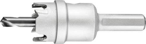 PFERD Hartmetall Lochschneider mit Carbide-Spitze Ø 23 mm, Schaft-Ø 10 mm, Farbe Silber - Bild 1