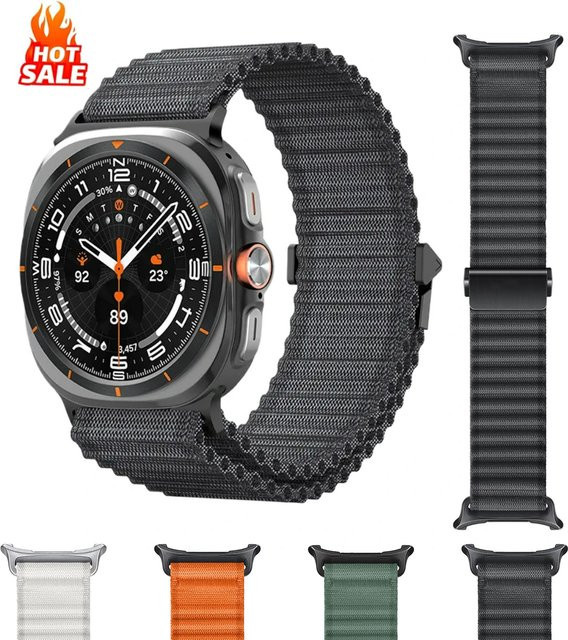 CHIICSMART Uhrenarmband Trail Strap, Textil/NATO, Schwarz, Unisex - Bild 1