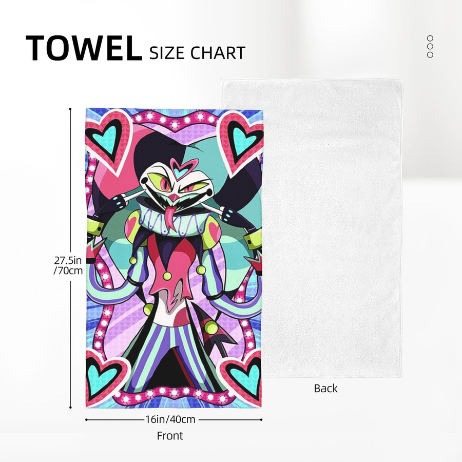Ka Chen Muxi Gesichtstuch Fizzarolli Helluva Boss Multicolor, B: 40 cm, H: 60 cm - Bild 3