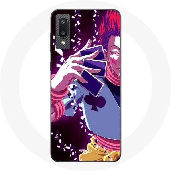 Samsung Galaxy A02 Handyhülle mit Hunter x Hunter Manga Hisoka Morow Design in Schwarz und Multicolour - Bild 1