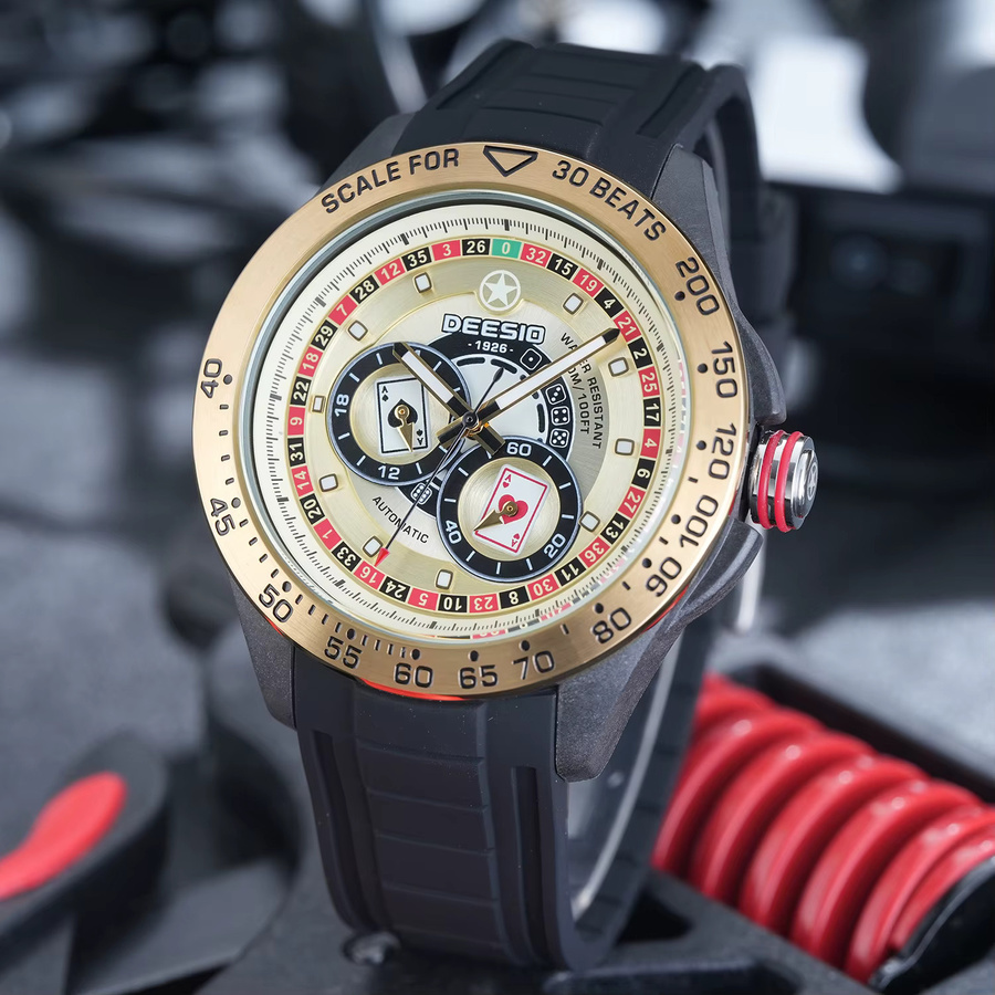 Deesio Armbanduhr Kohlefaser, Automatik, Herren - Bild 4