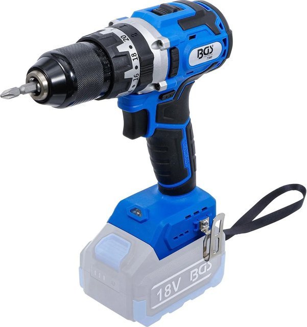 BGS Akku Schlagbohrschrauber bürstenlos 18 V mit 65 Nm, Blau, Solo 7360 - Bild 1