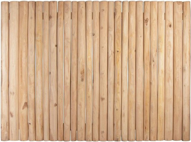 Vente-unique Bettkopfteil Littoral aus Teakholz in Beige, Breite: 170 cm - Bild 1