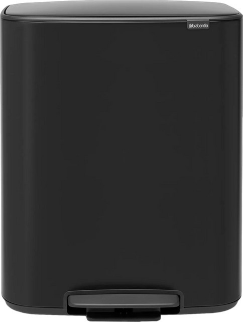 Brabantia Bo Pedal Bin Mülleimer 2 x 30 Liter Matt Black - Bild 1