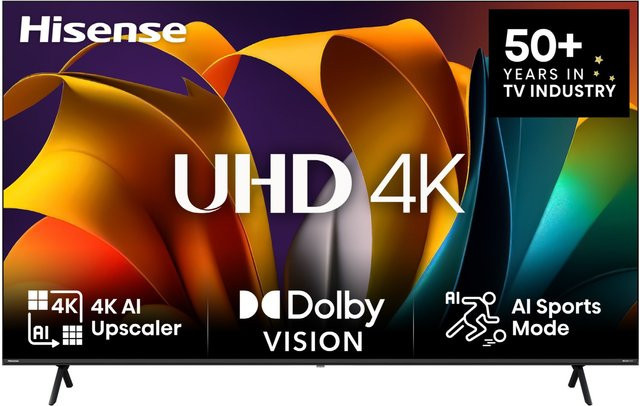 Hisense 85A6N Smart TV mit LED-Technik, 4K Ultra HD, 85 Zoll, Schwarz - Bild 1