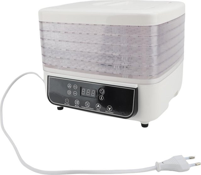 Aimo Dörrgerät mit 5 Etagen und LED-Bildschirm, 160W, Weiß - Bild 1