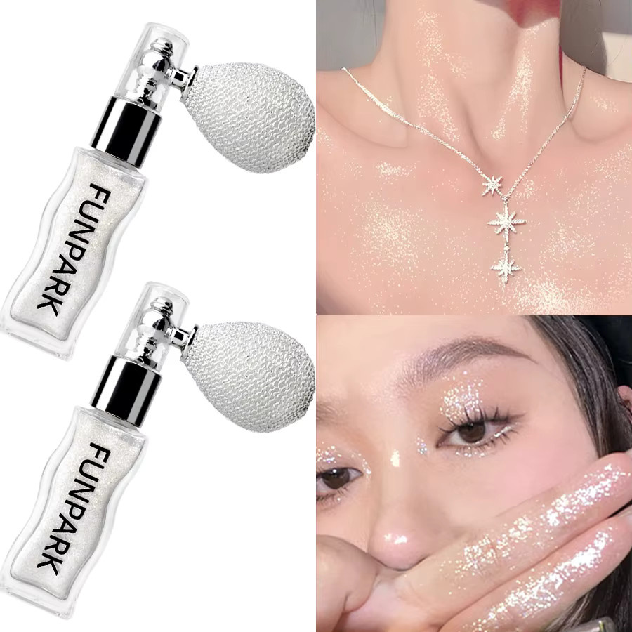 FUNPARK Highlighter Puder, silberfarben, schimmernd - Bild 3