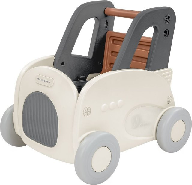 Kikkaboo 4 in 1 Lauflernwagen als Ziehspielzeug, Rutscher und Aufbewahrungsbox in Grau - Bild 1