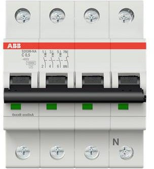 ABB S203M-C0.5NA Leitungsschutzschalter 0,5A 400V in Weiß - Bild 1