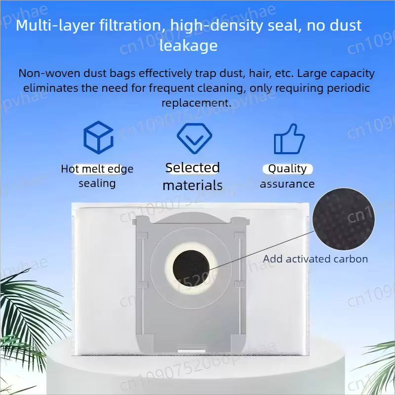 Ecovacs Zubehör-Set für T50 PRO OMNI und T50 OMNI in Schwarz mit Hauptseitenbürsten, Mopptüchern, HEPA-Filtern und Staubbeuteln - Bild 4