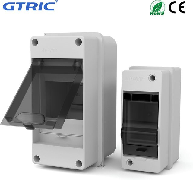 GTRIC Verteilerkasten HT-Serie Anschlusskasten 2/3-Wege aus Kunststoff, IP65 wasserdicht, mit Klemmen und DIN-Schiene für den Outdoor-Bereich - Bild 1