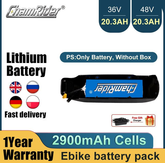 ChamRider Lithium-Ionen Akku 20Ah für E-Bikes und elektrische Roller mit 18650 Zellen - Bild 1