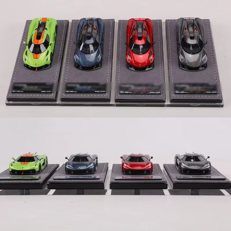 Bburago GRN 1:64 Resin-Modellauto, Grau, Blau - Bild 3