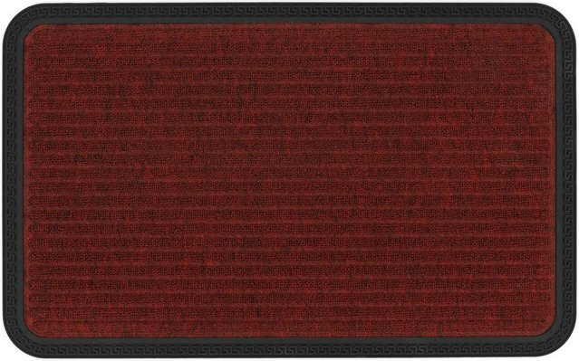 Astra Fußmatte Border Star in Rot mit Sternen-Design, B/T: 60 x 40 cm - Bild 1
