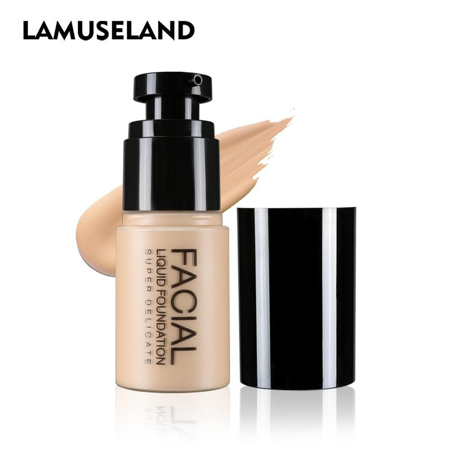 LAMUSELAND Face Velvet Liquid Foundation, 04 Dark, Matt, Unisex - Bild 2