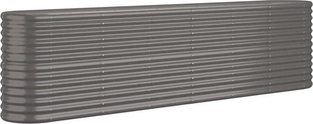 Furnicato Hochbeet aus verzinktem Stahl in Grau, B/T/H: 260 x 40 x 68 cm - Bild 1