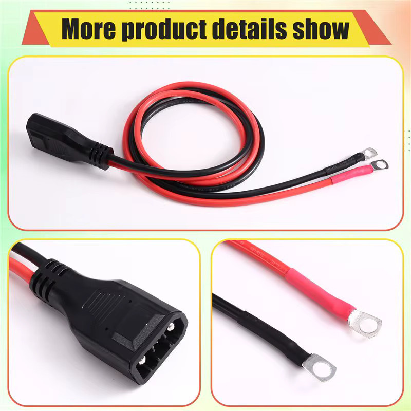 Ecoflow A25F-50A Verlängerungskabel 8AWG Erweiterungsadapterkabel in Schwarz und Rot - Bild 3