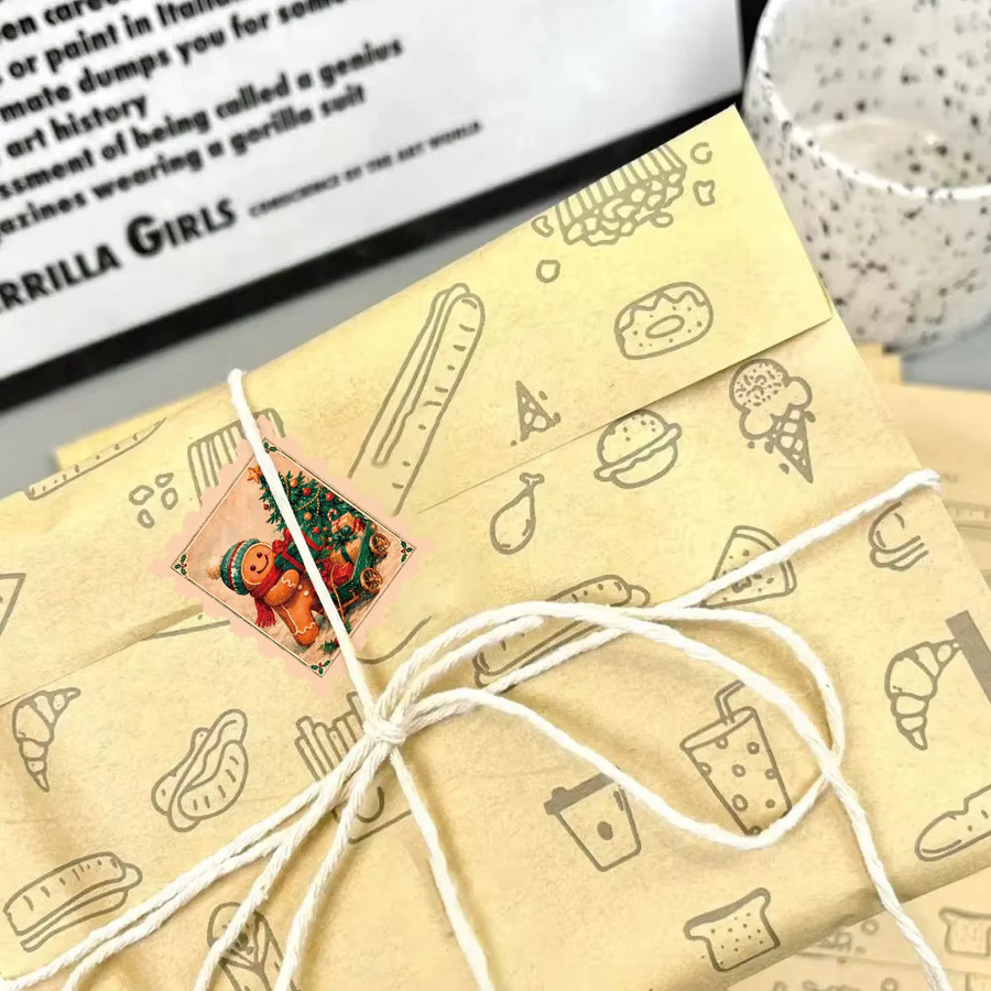 500 Stück Weihnachts-Stempelaufkleber in Multicolour zur Dekoration von Geschenkboxen, Notizbüchern und Accessoires - Bild 4