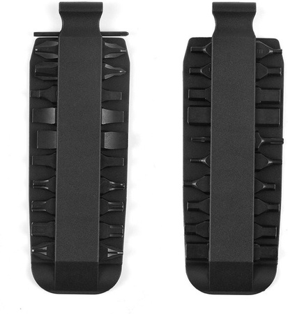 Kkmoon Mini Bit Set 21 Doppelseitige Hartstahl-Schraubendreherbits in Schwarz mit Phillips, Sechskant und Torx