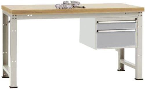 Manuflex Werkbank WP5667.9006 in Alusilber, B/T/H: 200 x 80 x 70 cm - Bild 1
