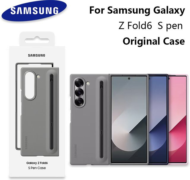 Samsung Galaxy Z Fold6 Silikonhülle mit integriertem S-Pen Fach in Pink - Bild 1