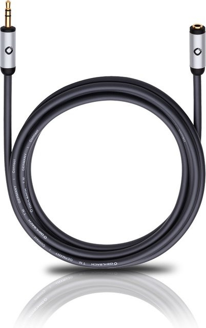 Oehlbach Audiokabel 3,5 mm Klinke auf 3,5 mm Klinke, Länge: 3 m, Schwarz oder Weiß - Bild 1