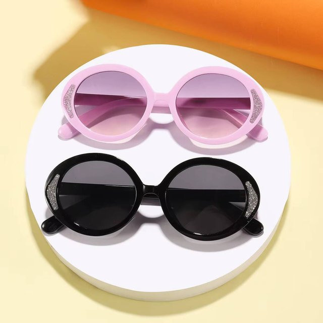 ZUXUB Kinder-Sonnenbrille, oval, Vollrand, Kunststoff, pink, multicolour - Bild 1